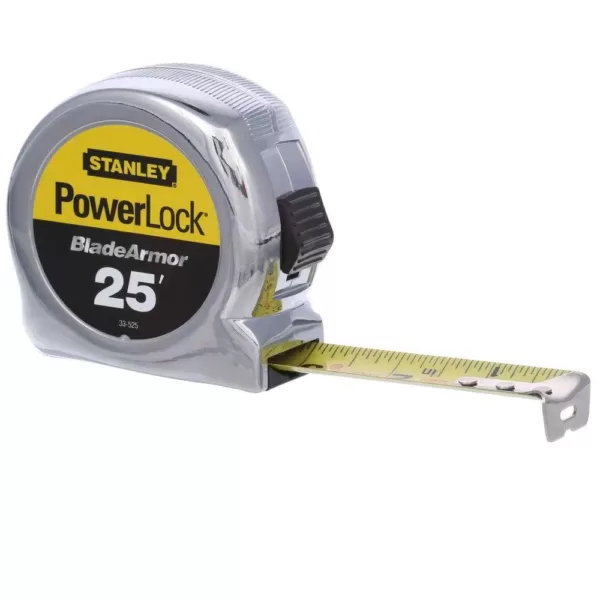 Stanley PowerLock 25 ft. x 1 in. Tape Measure with Blade Armor Coating