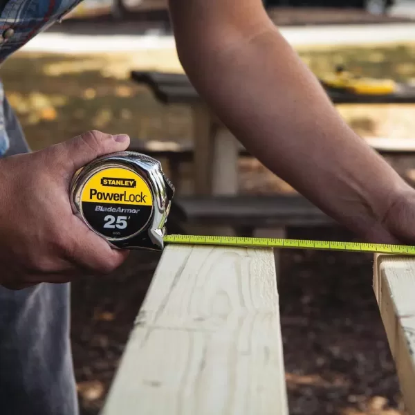 Stanley PowerLock 25 ft. x 1 in. Tape Measure with Blade Armor Coating