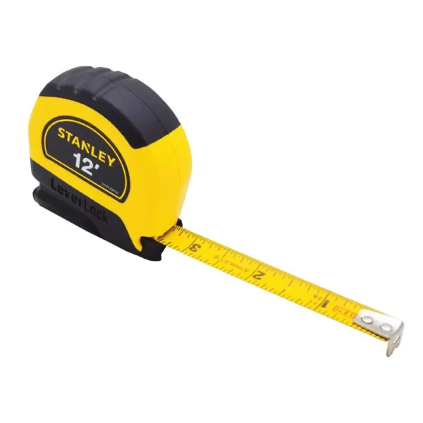 Stanley LeverLock 12 ft. x 1/2 in. Tape Measure