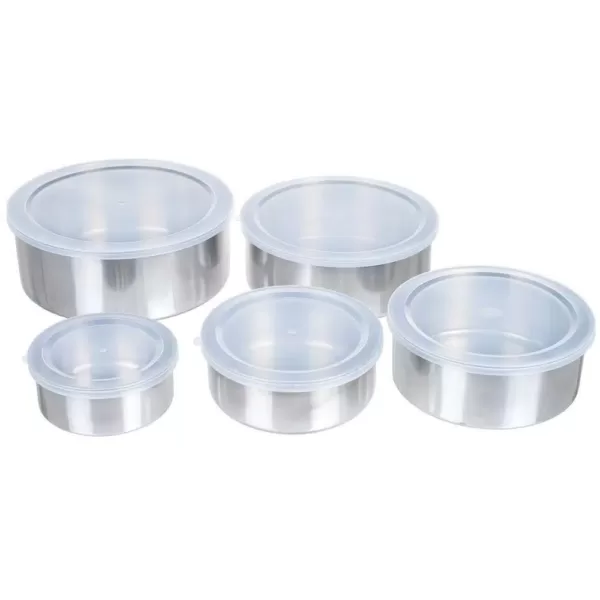 Chef Buddy 7.25 in. Stainless Steel Bowl Set (5-Pack)