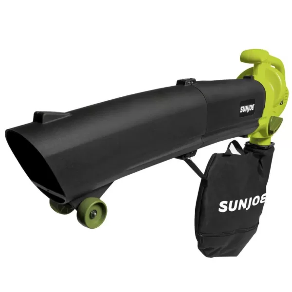 Sun Joe Leaf Blower Joe 200 mph 450 CFM 3-in-1 Electric Leaf Blower Vacuum and Leaf Shredder