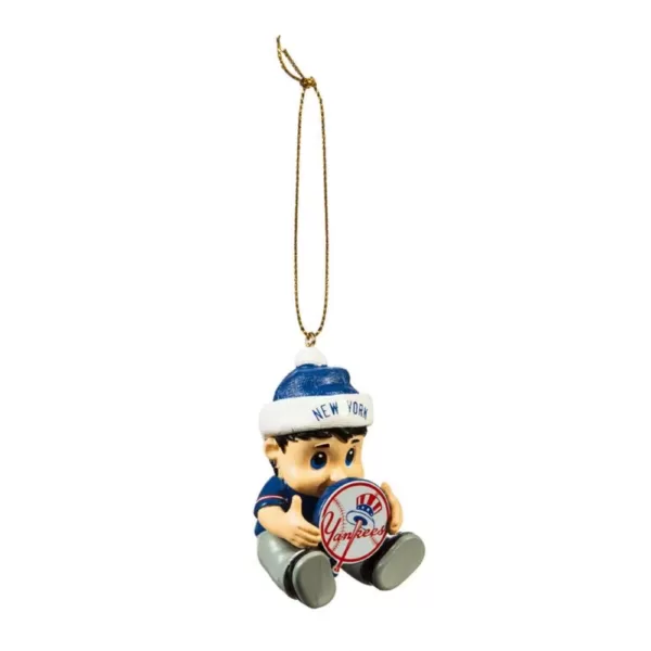 Team Sports America New York Yankees 2 in. MLB New Lil Fan Christmas Ornament