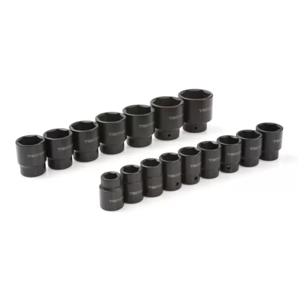 TEKTON 3/4 in. Drive 3/4-2 in. 6-Point Shallow Impact Socket Set (21-Piece)