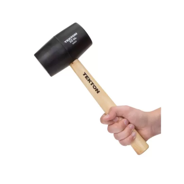 TEKTON 32 oz. Wood Handle Rubber Mallet