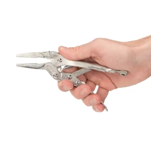 TEKTON 6 in. Long Nose Locking Pliers (4-Pack)