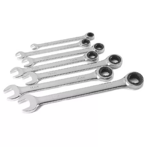 TITAN 7-Piece Wrench Set Combo SAE Ratcheting