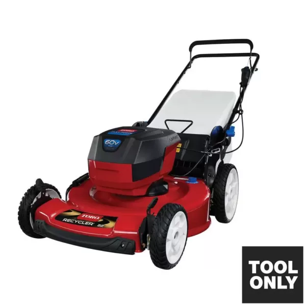 Toro 22 in. Recycler 60-Volt Max Lithium-Ion Cordless Battery Walk Behind Push Lawn Mower - Battery/Charger Not Included