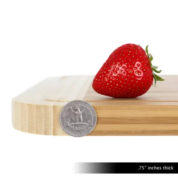 Classic Cuisine Wooden 2-Tone Cutting Board