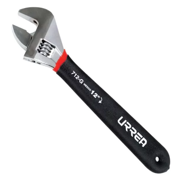 URREA 6 in. Long Cushion Grip Adjustable Wrench