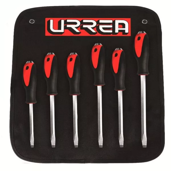 URREA Flat Tip Striking Screwdriver Set (6-Piece)