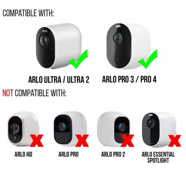 Wasserstein Arlo Ultra/Ultra 2 and Pro 3/Pro 4 Protective Silicone Skins - Accessorize and Protect Your Arlo Camera (3-Pack, Brown)