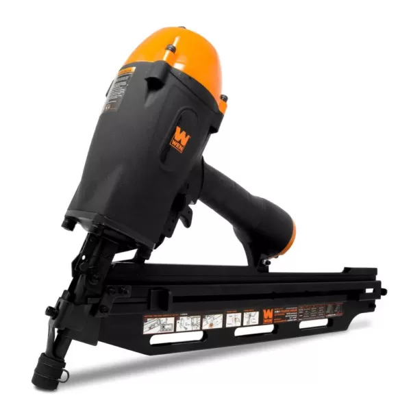 WEN 3-in-1 Pneumatic 21-Degree, 28-Degree and 34-Degree Framing Nailer with Carrying Case