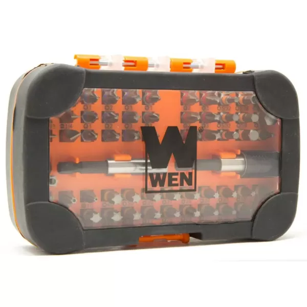 WEN 1/4 in. Hex Shank Impact-Rated Magnetic Screwdriver Bit Set (60-Piece)