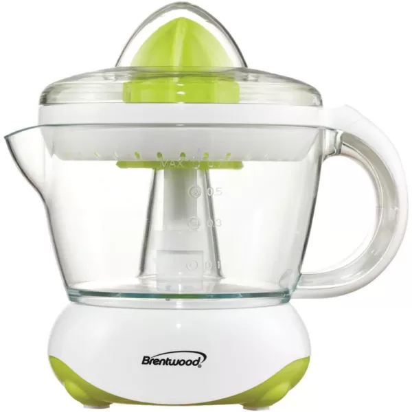 Brentwood Appliances 25-Watt 24 oz. White Electric Citrus Juicer