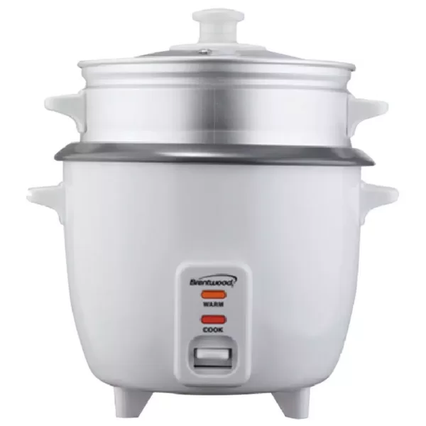 Brentwood 10-Cup White Steam Rice Cooker