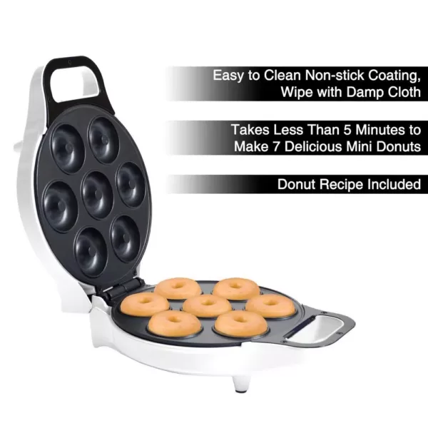 Chef Buddy 750 W White Mini Donut Maker