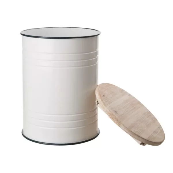 Glitzhome Farmhouse Enamel Metal Container (Set of 2)