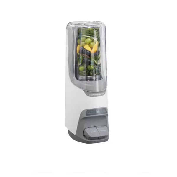 Hamilton Beach Power Blender Plus 20 oz. 2-Speed Gray Blender with Leak Proof Flip-Top Lid