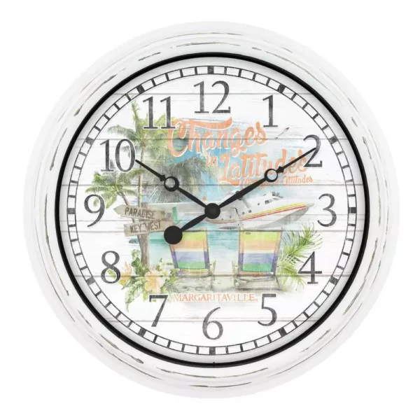 La Crosse Technology 15.75 In. Indoor/Outdoor Quartz Wall Clock - Changes in Latitudes