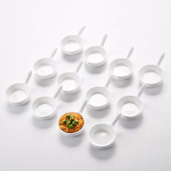 MALACASA 3.75 in. White Porcelain Ramekins Serving Dishes Set (Set of 12)