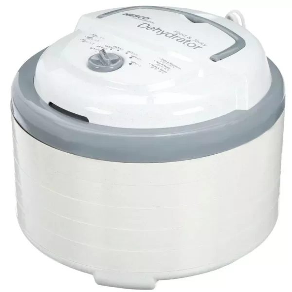 Nesco Snackmaster Pro 5-Tray White Food Dehydrator with Temperature Control