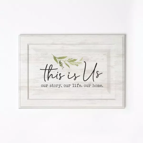 P Graham Dunn "This is Us" White Wood Wall Decor