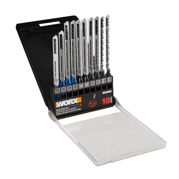 Worx T-Shank Blade Assortment for Blade Runner and Axis (10-Pieces)