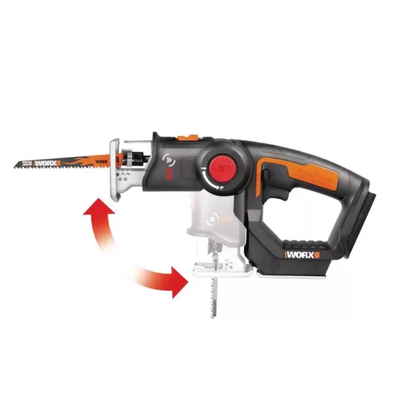 Worx POWER SHARE 20-Volt Axis Cordless Reciprocating and Jig Saw (Tool Only)