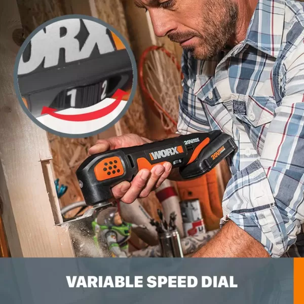 Worx POWER SHARE 20-Volt Lithuim-Ion Oscillating Tool (Bare Tool Only)