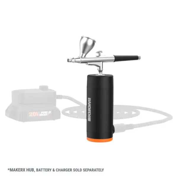 Worx MakerX 20-Volt Air Brush Rotary Tool Attachment (Tool Only)