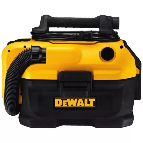 DEWALT 2 Gal. Cordless/Corded Wet/Dry Vacuum (Tool-Only) with 2Ah XR Battery Pack